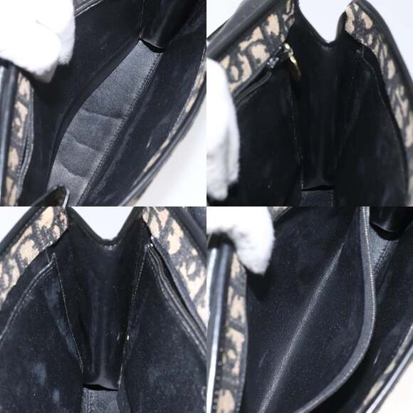 DIOR Trotter Canvas Hand Bag Navy - Picture 12 of 13